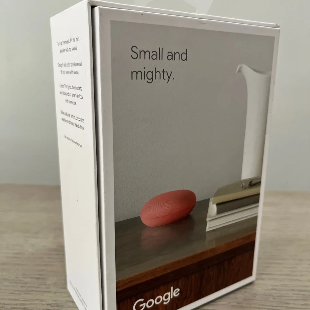 Google Nest Mini in Bold Red